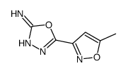 1,3,4-Oxadiazol-2-amine,5-(5-methyl-3-isoxazolyl)-(9CI) structure