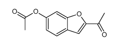 methyl 6-acetoxy-2-benzofuranyl ketone Structure