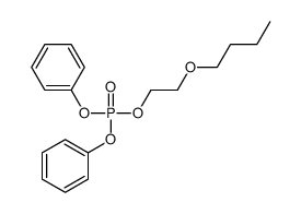 2-butoxyethyl diphenyl phosphate Structure