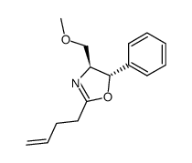 (4S,5S)-2-(but-3-en-1-yl)-4-(methoxymethyl)-5-phenyl-4,5-dihydrooxazole Structure