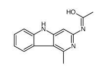 N-(1-甲基-5H-吡啶并[4,3-b]吲哚-3-基)-乙酰胺结构式