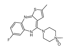 7-fluoro-2-methyl-4-(4-methyl-4-oxidopiperazin-4-ium-1-yl)-5H-thieno[3,2-c][1,5]benzodiazepine Structure