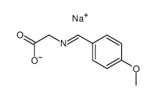 N-(4-methoxy-benzylidene)-glycine, sodium salt结构式