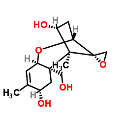 (4α,8α)-12,13-Epoxytrichothec-9-ene-4,8,15-triol Structure
