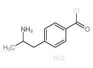 Benzoyl chloride,4-(2-aminopropyl)-, hydrochloride (1:1) structure