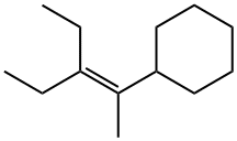 (2-Ethyl-1-methyl-1-butenyl)cyclohexane结构式