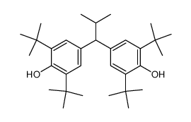 4,4'-(2-methylpropane-1,1-diyl)bis(2,6-di-tert-butylphenol)结构式