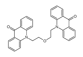 10-[2-[2-(9-oxoacridin-10-yl)ethoxy]ethyl]acridin-9-one结构式