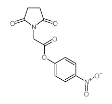 (4-nitrophenyl) 2-(2,5-dioxopyrrolidin-1-yl)acetate结构式