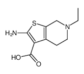 Thieno[2,3-c]pyridine-3-carboxylic acid, 2-amino-6-ethyl-4,5,6,7-tetrahydro- (9CI)结构式