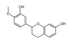 2-(3-hydroxy-4-methoxyphenyl)-3,4-dihydro-2H-chromen-7-ol结构式