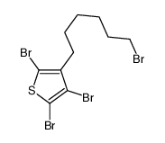 2,3,5-tribromo-4-(6-bromohexyl)thiophene Structure