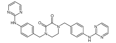 1,4-bis[[4-(pyrimidin-2-ylamino)phenyl]methyl]piperazine-2,3-dione结构式