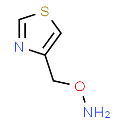 Thiazole,4-[(aminooxy)methyl]- (9CI) structure