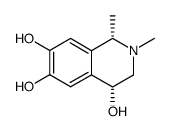 4,6,7-Isoquinolinetriol, 1,2,3,4-tetrahydro-1,2-dimethyl-, (1S-cis)- (9CI) structure