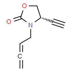2-Oxazolidinone,3-(2,3-butadienyl)-4-ethynyl-,(4S)-(9CI)结构式