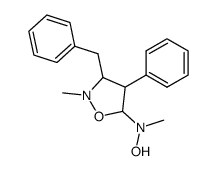 N-(3-benzyl-2-methyl-4-phenylisoxazolidin-5-yl)-N-methylhydroxylamine Structure
