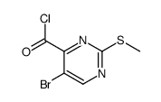 5-溴-2-甲基硫代嘧啶-4-羰酰氯结构式
