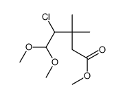 methyl 4-chloro-5,5-dimethoxy-3,3-dimethylpentanoate Structure