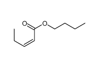 butyl (E)-pent-2-enoate结构式