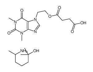 6-amino-2-methylheptan-2-ol,4-[2-(1,3-dimethyl-2,6-dioxopurin-7-yl)ethoxy]-4-oxobutanoic acid Structure