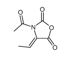 2,5-Oxazolidinedione, 3-acetyl-4-ethylidene-, (Z)- (9CI) structure