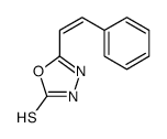 5-(2-phenylethenyl)-3H-1,3,4-oxadiazole-2-thione结构式