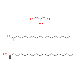 glyceryl palmitostearate结构式