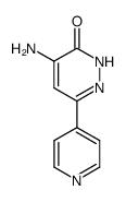 4-amino-6-(4-pyridinyl)-3(2H)-pyridazinone结构式