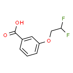 3-(2,2-Difluoroethoxy)benzoic acid结构式