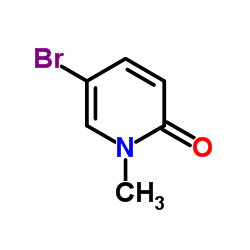1-甲基-5-溴吡啶-2(1H)-酮结构式