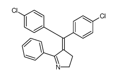 4-[bis(4-chlorophenyl)methylidene]-5-phenyl-2,3-dihydropyrrole结构式