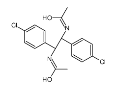 N-[(1R,2R)-2-acetamido-1,2-bis(4-chlorophenyl)ethyl]acetamide结构式