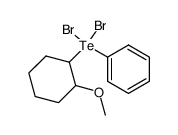 (2-methoxycyclohexyl)phenyltellurium dibromide Structure