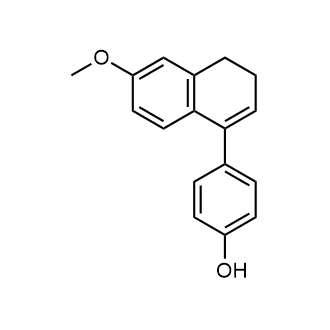 4-(6-Methoxy-3,4-dihydronaphthalen-1-yl)phenol Structure