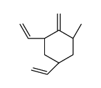 (1R,3R,5S)-1,5-bis(ethenyl)-3-methyl-2-methylidenecyclohexane结构式