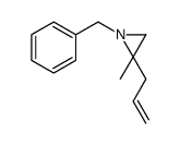 1-benzyl-2-methyl-2-prop-2-enylaziridine结构式