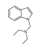N-((1H- indol-1-yl)methyl)-N-ethylethanamine Structure