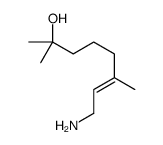 8-amino-2,6-dimethyloct-6-en-2-ol structure