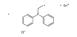 2-[chloro(dimethyl)stannyl]ethyl-diphenylphosphane结构式