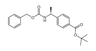 (S)-tert-butyl 4-[1-(benzyloxycarbonylamino)ethyl]benzoate Structure