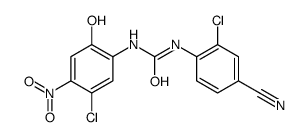 1-(2-chloro-4-cyanophenyl)-3-(5-chloro-2-hydroxy-4-nitrophenyl)urea结构式