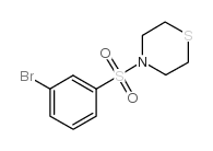 4-(3-BROMO-BENZENESULFONYL)-THIOMORPHOLINE Structure