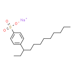 Benzenesulfonic acid, mono-C10-14-alkyl derivs., sodium salts结构式