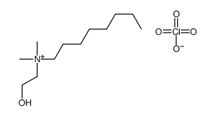 (2-hydroxyethyl)dimethyloctylammonium perchlorate Structure