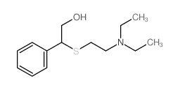 Benzeneethanol, b-[[2-(diethylamino)ethyl]thio]-结构式