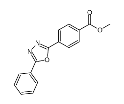 methyl 4-(5-phenyl-1,3,4-oxadiazol-2-yl)benzoate Structure