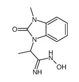 alpha-Methyl methyl-3 oxo-2 dihydro-2,3 1H-benzimidazole-1 acetamidoxi me [French] structure