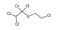 (2-chloro-ethyl)-(1,1,2,2-tetrachloro-ethyl)-sulfide Structure