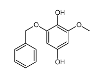 2-methoxy-6-phenylmethoxybenzene-1,4-diol Structure